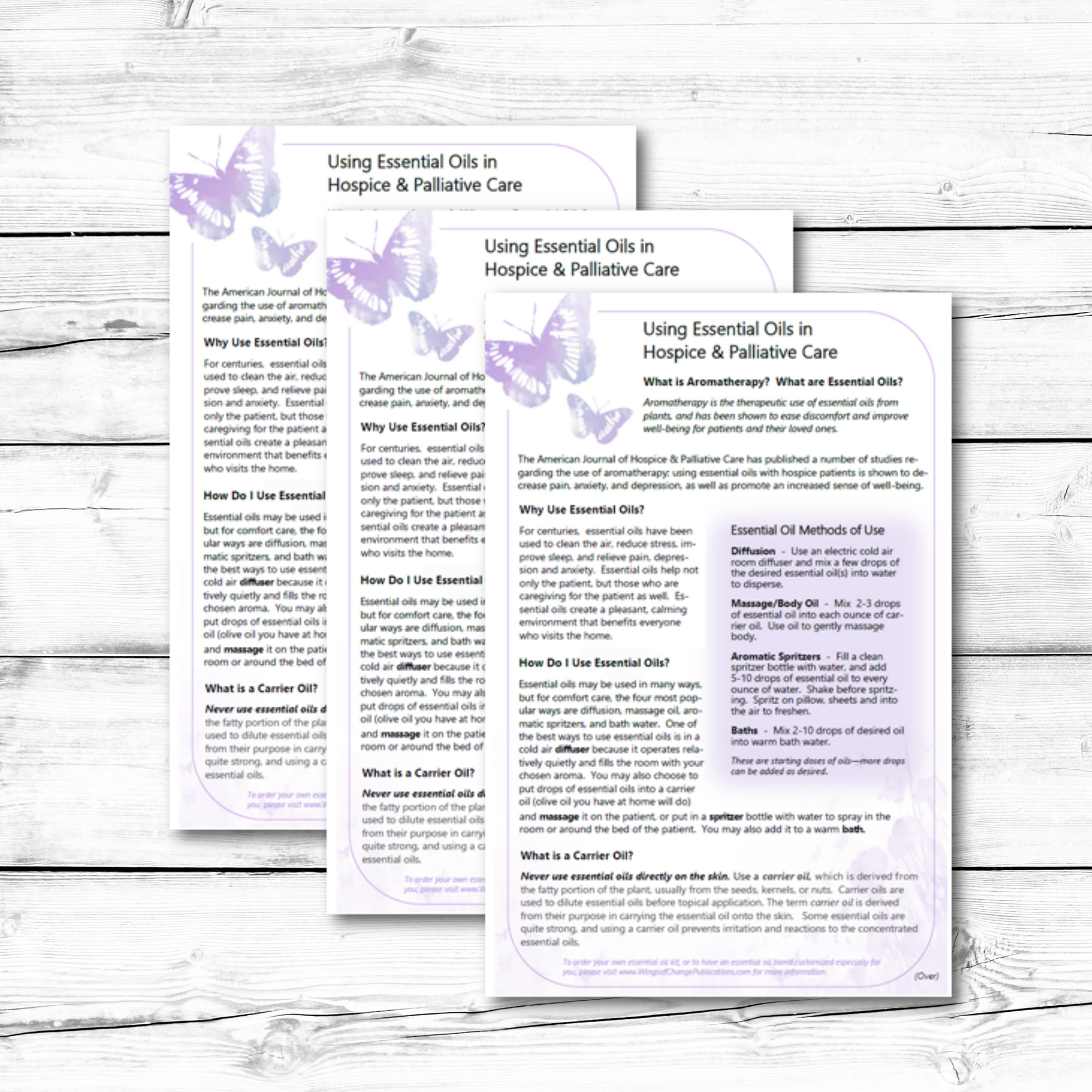 essential oils end of life guide