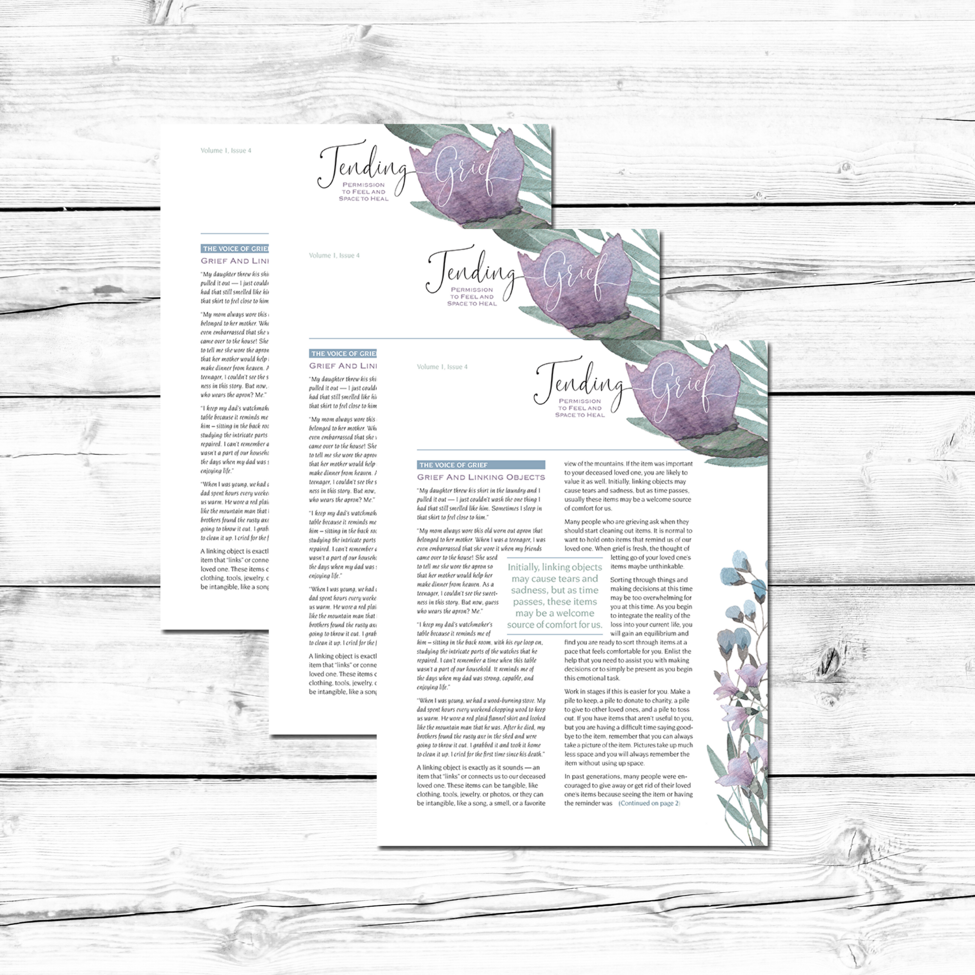 tending grief newsletter