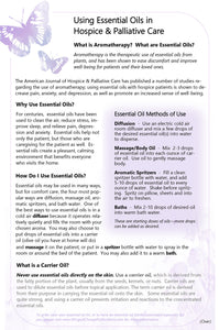 Using Essential Oils in Hospice & Palliative Care