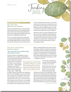 tending grief newsletter